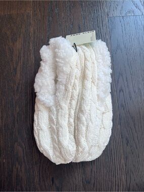 Anne Klein Cable-Knit House Sock/Slipper